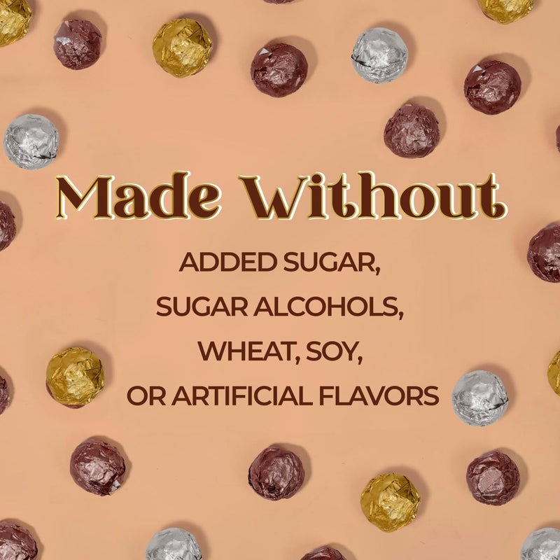 ChocZero Keto Hazelnut Truffle Variety Pack - Dark, Milk, and White Chocolate, Gluten Free, No Added Sugar, 24 Truffles, 13oz - Image 3