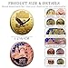 BADAO 2PCS 250th Anniversary Commemorative CoinsAmerican FlagLiberty Bell Design Collectible Coins250th Birthday157Inch Durable Metal Anniversary Coins for DisplayCollectorsGift IdeaPatriotic Design - Image 4