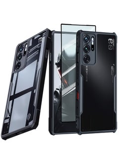 ماركة غير محددة لحالة ZTE Nubia Red Magic 9S Pro | غطاء Red Magic 9 Pro Plus مع واقي شاشة من الزجاج المقوى، وحافظة هاتف محمول مقاومة للصدمات ووسائد هوائية من مادة TPU، وغطاء خلفي مصنوع من مادة البولي كربونات المختلطة  - Image 1