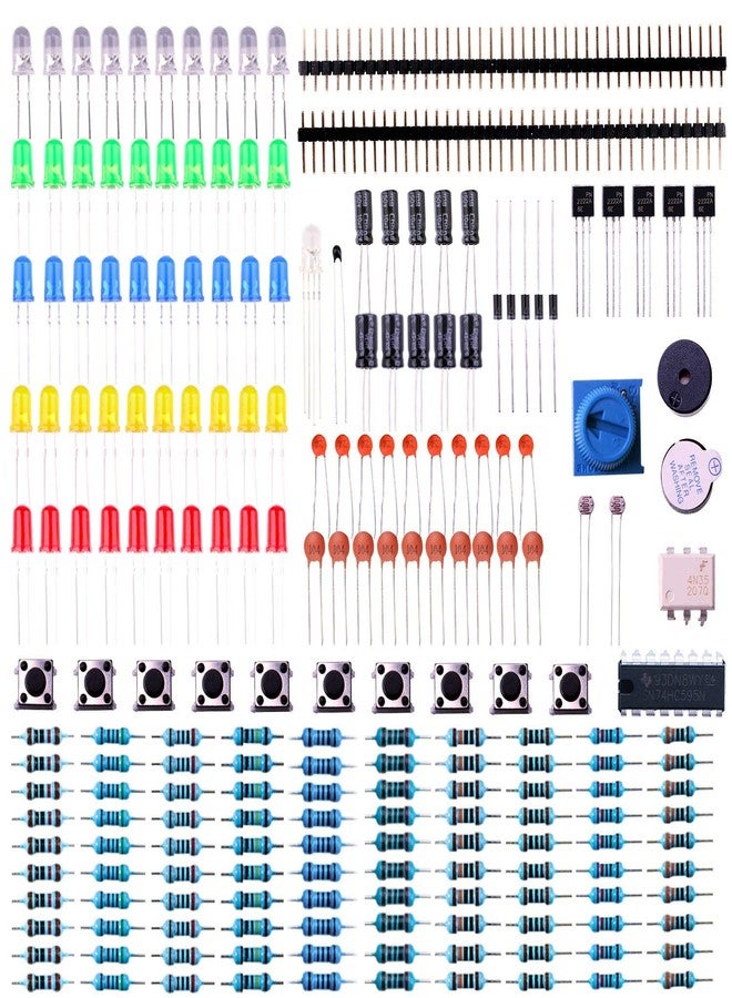 Electrobot Electronics Component Basic Starter Kit with tutorial pdf - Image 1