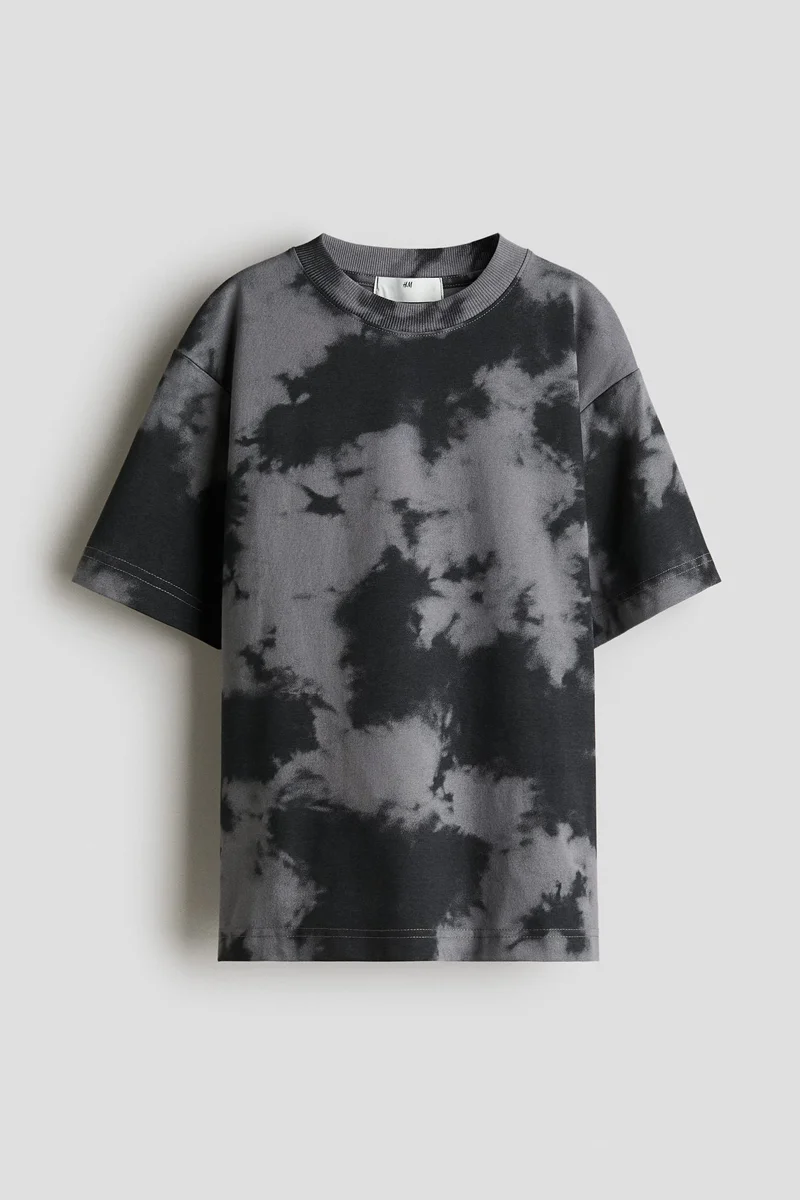اتش اند ام Printed cotton T-shirt