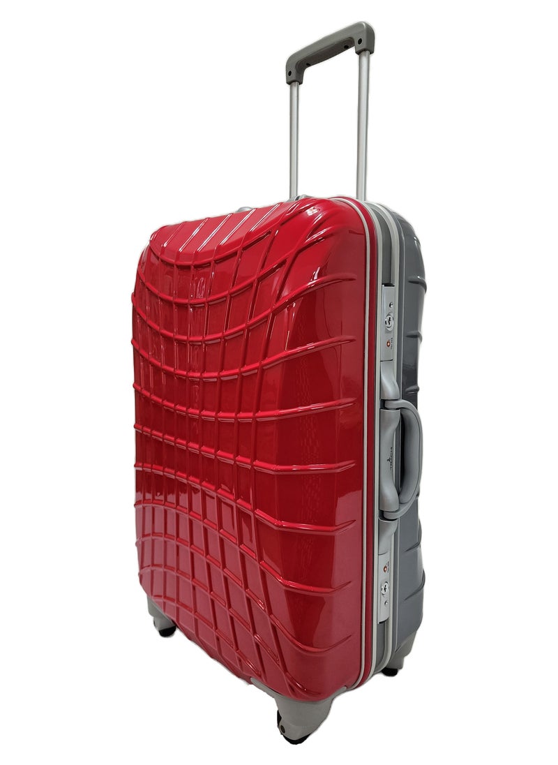 Track HardSide Suitcase Luggage Lightweight PC Material with 4-Wheel Spinner - 26 Inch Travel Luggage  - Image 1