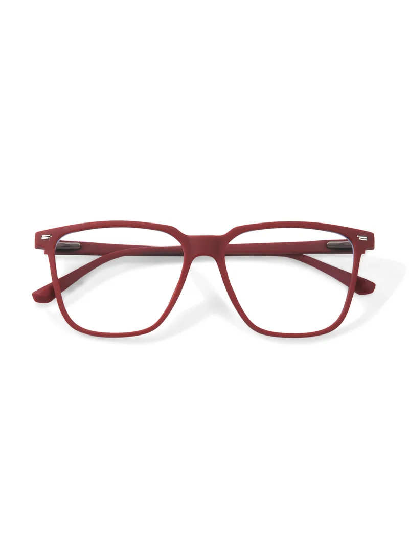 Woggles Bordeaux Radiance Wayfarer Blue Screen Glasses |Men & Women|100% UV Protection