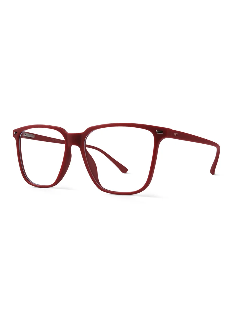 Woggles Bordeaux Radiance Wayfarer Blue Screen Glasses |Men & Women|100% UV Protection