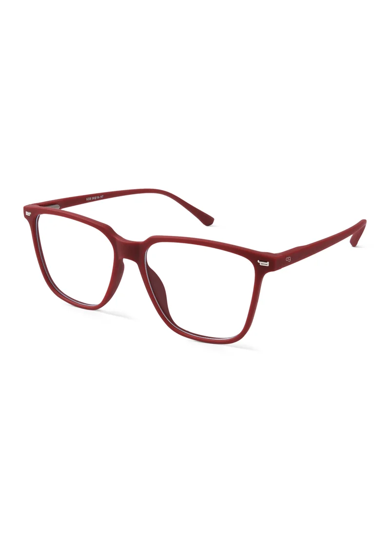 Woggles Bordeaux Radiance Wayfarer Blue Screen Glasses |Men & Women|100% UV Protection