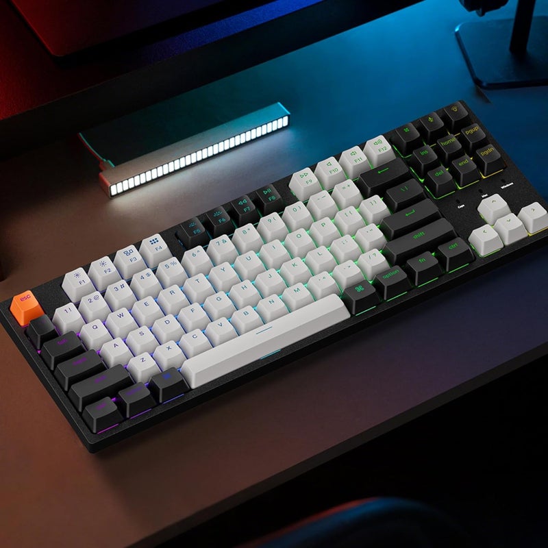 Keychron C1 Wired TKL Mechanical Keyboard, RGB Backlit, Double-Shot ABS Keycaps, Hot-Swappable Pre-lubed Linear Switch Compatible with Mac & Windows - Image 3