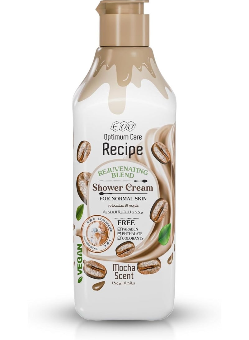 إيفا كريم استحمام مرطب ومجدد للبشرة من أوبتيمم كير - بخلاصة الموكا - للبشرة العادية 370 مل