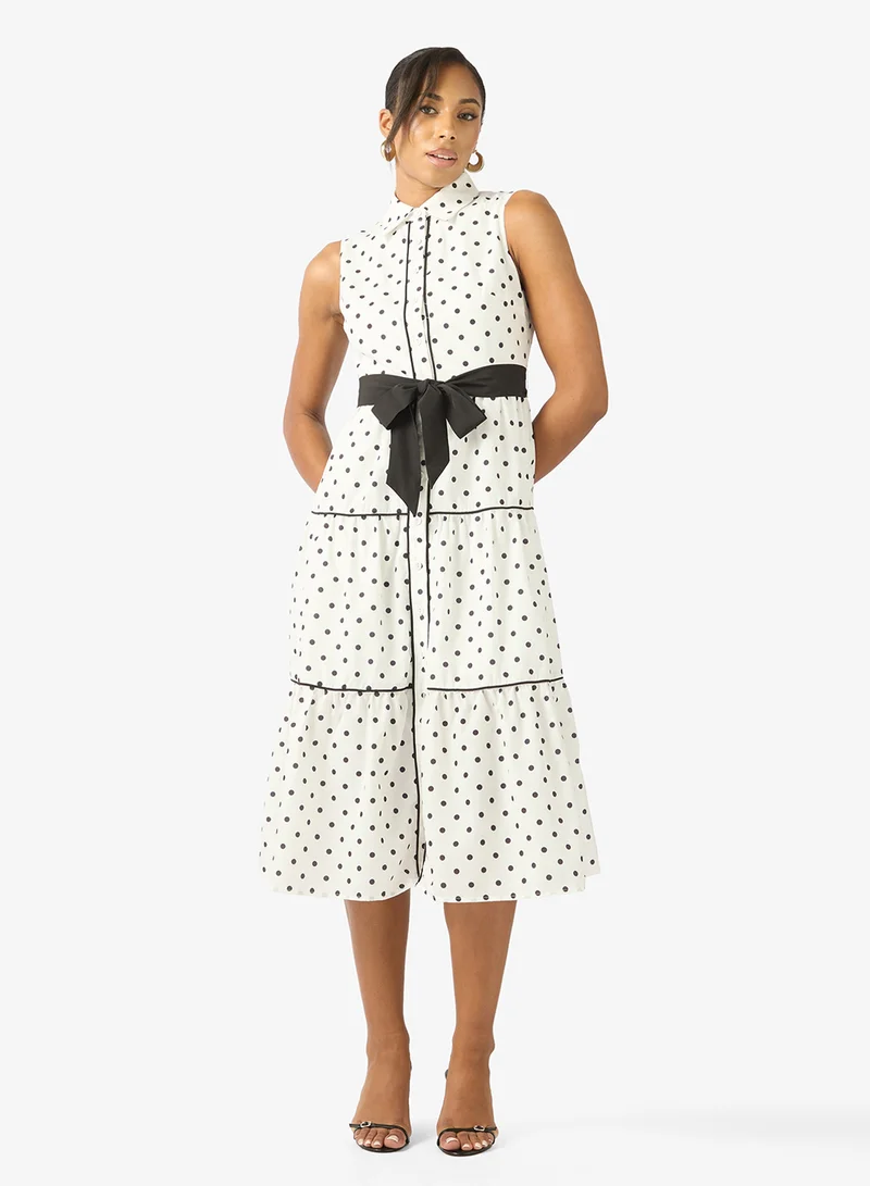 ايلا فستان بطبعة منقطة