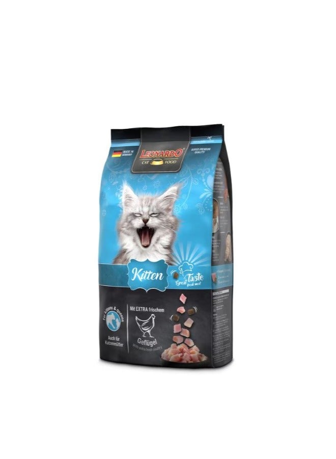 ليوناردو dry cat food with poultry kitten 1.8kg