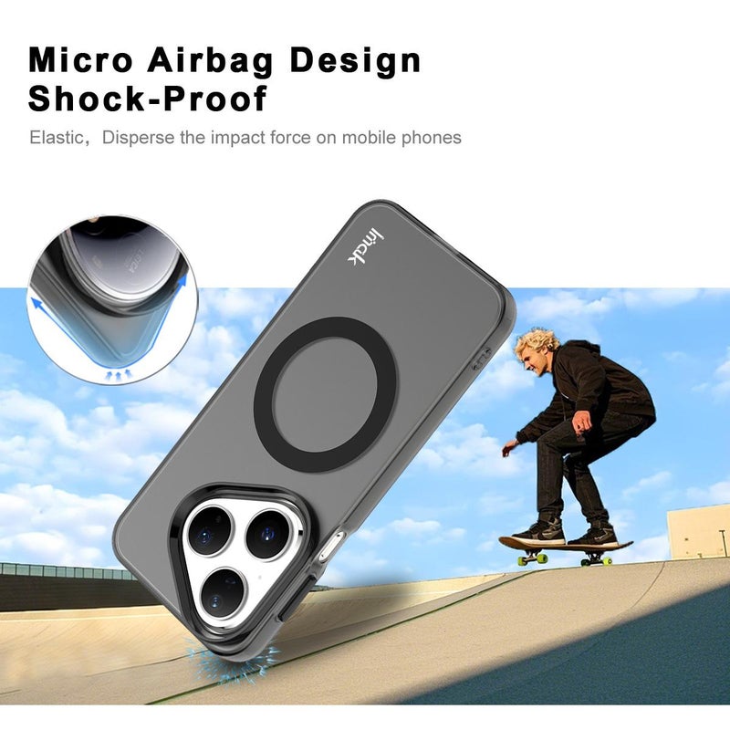 إيماك جراب هاتف Huawei Pura 80 5G Imak Chocolate Series TPU + Pet Magsafe (أسود) - Image 5