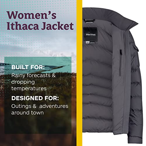 Marmot Women’s Ithaca Puffer Jacket | Down-Insulated, Water-Resistant, Dark Steel, Small - Image 3