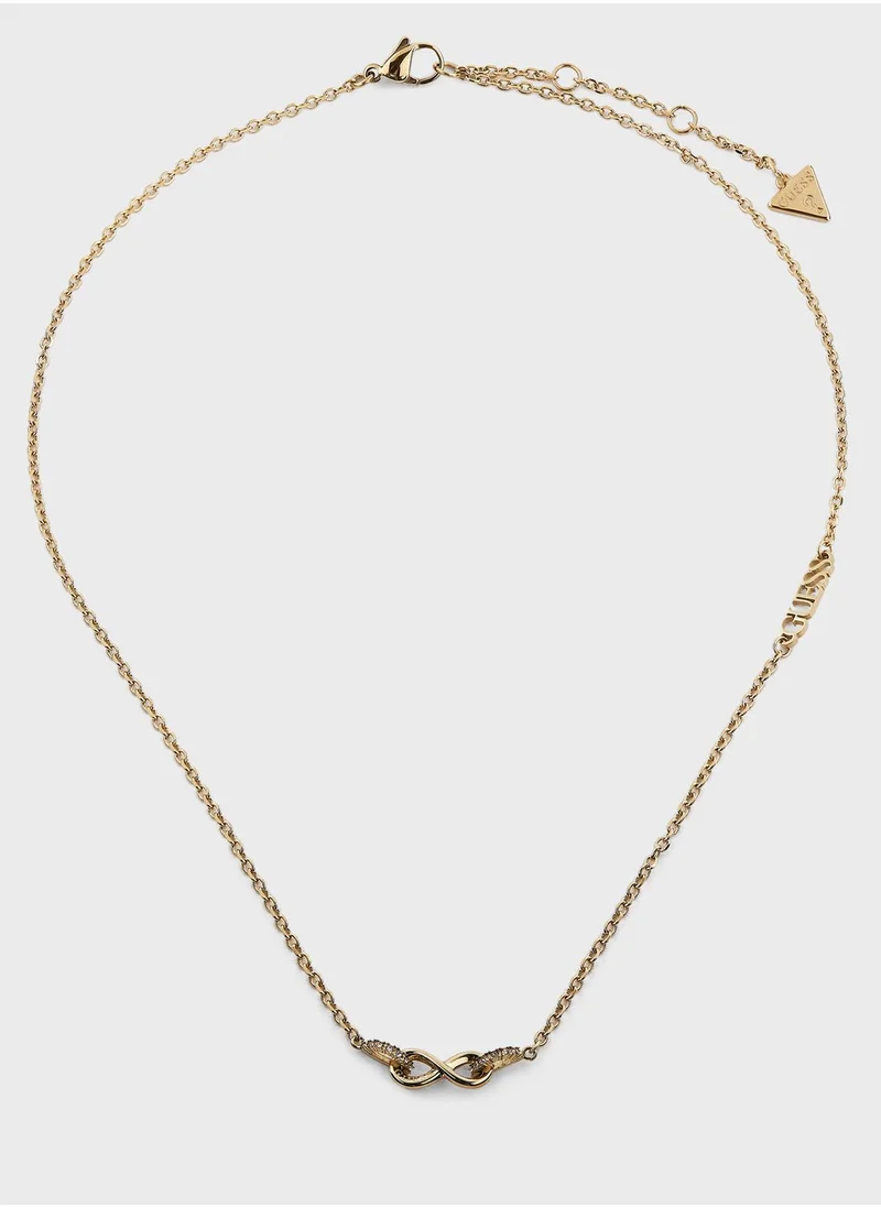 GUESS Infinity Pave Links Necklace