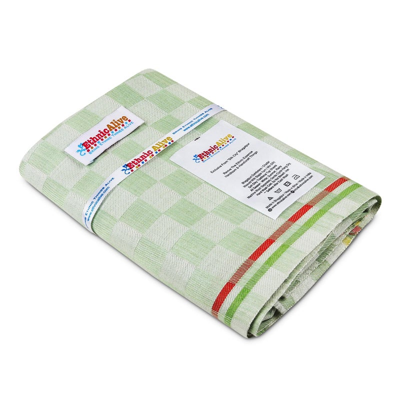 EthnicAlive 3D Print Bhagalpuri Gamcha Towels|Light Weight Bath Gamcha Towels for Men & Women Large Size Angocha|Quick Absorption & Faster Drying Bath Towel |100% Cotton (Size 162x86cm) - Image 2