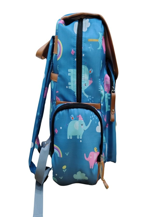 Tip 'n' Top Baby Diaper Backpack cum Laptop bag for kids and Working parents (Blue, Elephant) Baby Diaper Organiser Bag - Image 3
