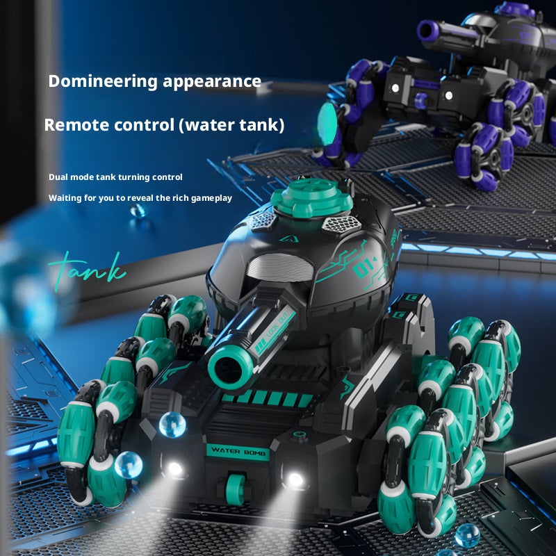 6-Wheel Stunt RC Water Bullet Tank Car Toy, Gesture Sensing, Off-Road, Gift for Boys - Image 1