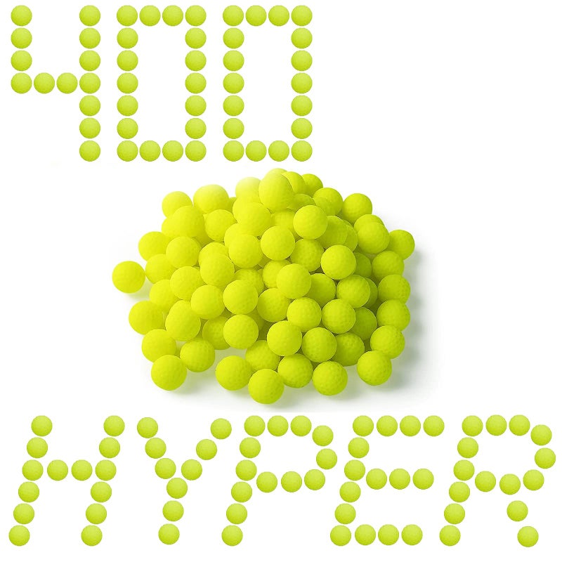 YTSWELE 400 Rounds Refill Balls Ammo for Nerf Hyper Blaster Series, Stock Up Hyper Games - Image 1