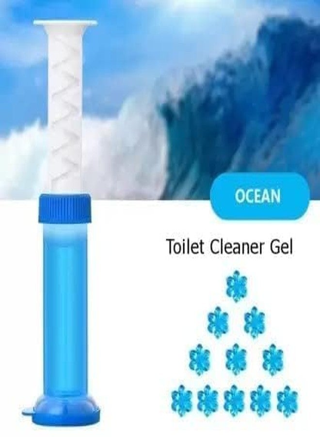 VLSYS Gel Toilet Bowl Cleaner Flower Stamp Toilet Deodorizing Flask Odor Remover Decoration Pack of 1 - Image 4