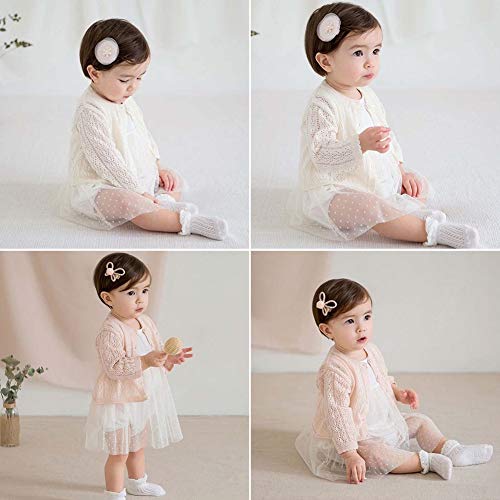 Simplee kids Baby Girl Thin Sweater Solid Cardigans Baby Girls Long Sleeve Coat Cardigan for Spring 2-3 Years - Image 4