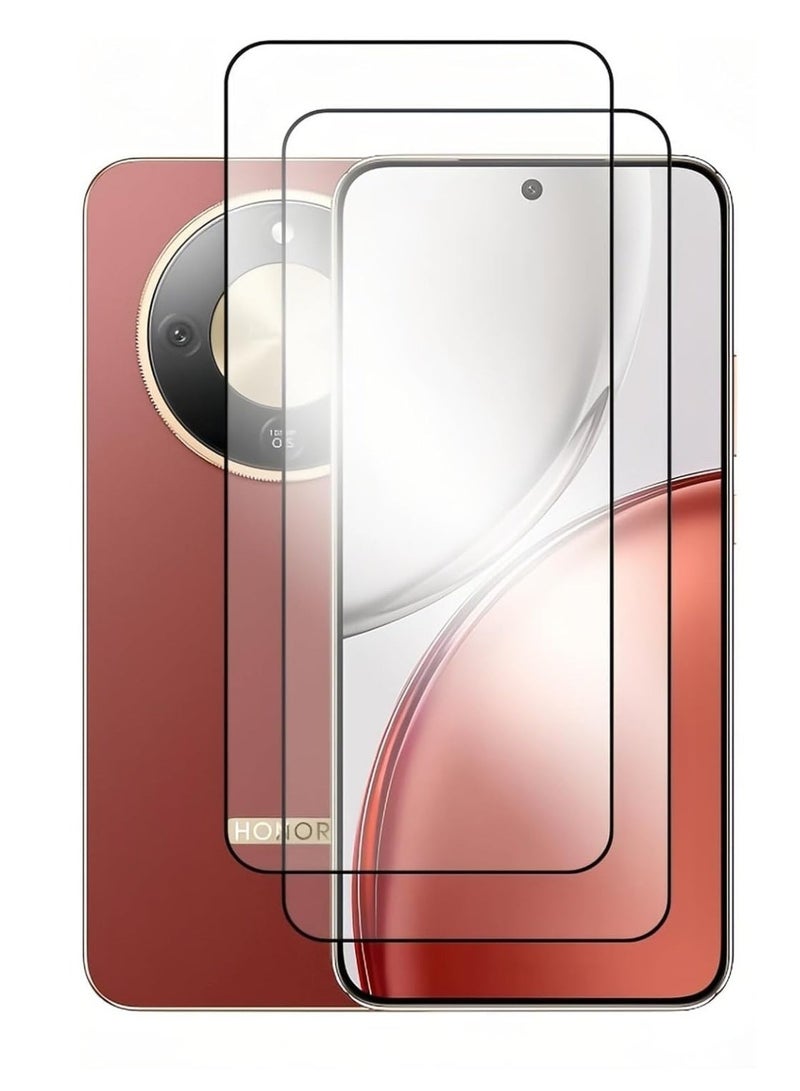 عبوة من قطعتين من الزجاج لهاتف Honor X9D، واقي شاشة زجاجي مقوى مقاوم للخدش من الحافة إلى الحافة، صلابة 9H، فيلم زجاجي مقوى لهاتف Honor X9D - Image 1