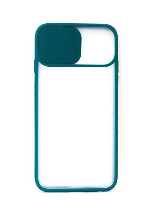 نيبمينينت غطاء حماية خلفي كامل النطاق مع قلاب للكاميرا لهاتف أبل XS ماكس بلون زيتوني شفاف/أخضر