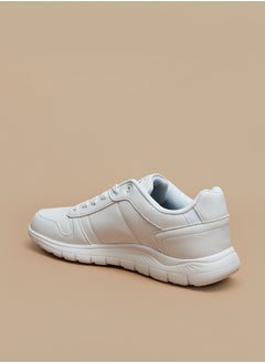 Lee Cooper حذاء رياضي رجالي سادة منخفض الكاحل مع رباط للإغلاق  - Image 2