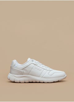 Lee Cooper حذاء رياضي رجالي سادة منخفض الكاحل مع رباط للإغلاق  - Image 3
