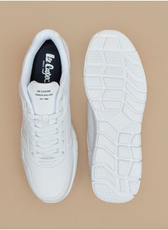 Lee Cooper حذاء رياضي رجالي سادة منخفض الكاحل مع رباط للإغلاق  - Image 4