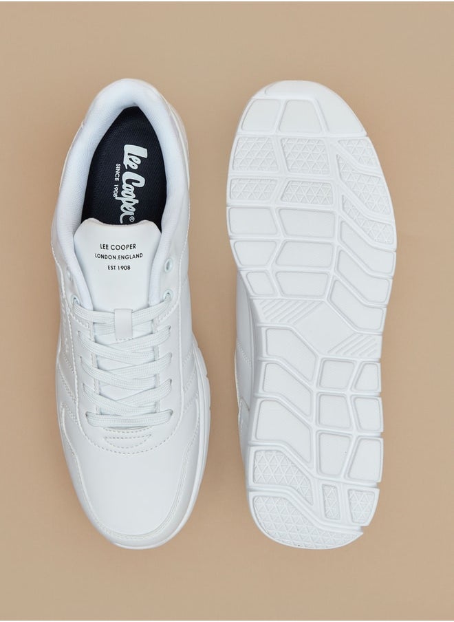 Lee Cooper - حذاء رياضي رجالي سادة منخفض الكاحل مع رباط للإغلاق - Image 1