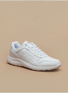 Lee Cooper حذاء رياضي رجالي سادة منخفض الكاحل مع رباط للإغلاق  - Image 1