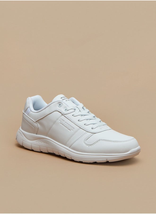 Lee Cooper - حذاء رياضي رجالي سادة منخفض الكاحل مع رباط للإغلاق - Image 1