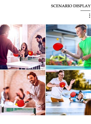 Ping Pong Paddles Set High-Performance Table Tennis Paddle with Premium Ping Pong Balls With Storage Case 2 Players Table Tennis Racket Set For Indoor & Outdoor Games - view 4