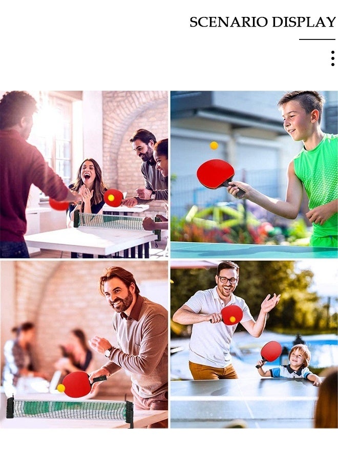 DUNISO Ping Pong Paddles Set High-Performance Table Tennis Paddle with Premium Ping Pong Balls With Storage Case 2 Players Table Tennis Racket Set For Indoor & Outdoor Games - Image 4