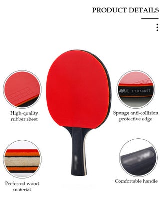 Ping Pong Paddles Set High-Performance Table Tennis Paddle with Premium Ping Pong Balls With Storage Case 2 Players Table Tennis Racket Set For Indoor & Outdoor Games - view 3