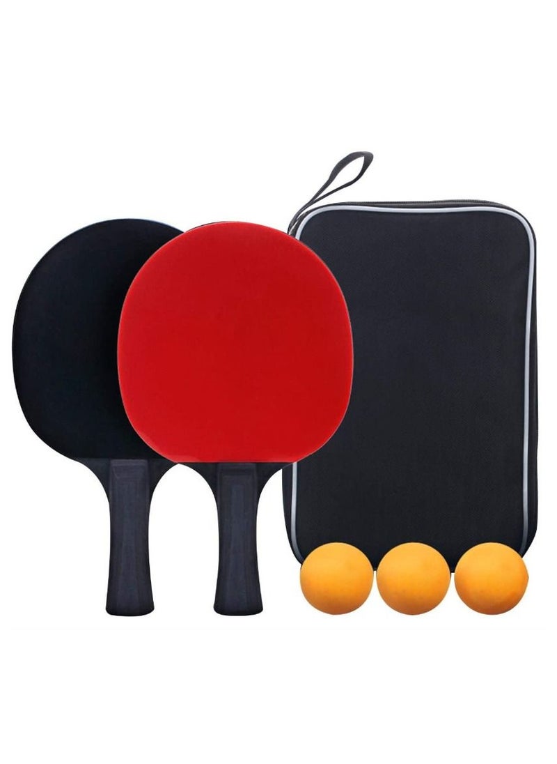 DUNISO - Ping Pong Paddles Set High-Performance Table Tennis Paddle with Premium Ping Pong Balls With Storage Case 2 Players Table Tennis Racket Set For Indoor & Outdoor Games - Image 1