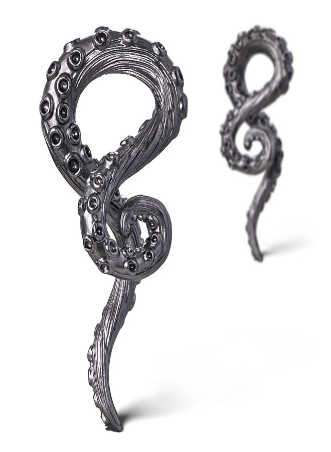 ERKUOO 2PCS Octopus Dangle Ear Weights for Stretched Ear Hangers Ears Gauges Plugs Body Jewelry Piercing Tunnles 0g(8mm) - Image 1