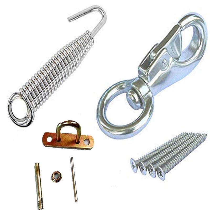 DIY Crafts DIY Crafts CTDIYHI44784 1 Pack for Hang Hammock Chair Spring Swivel Hook Hanging Kit Heavy Duty Stainless Steel 500  - Image 1