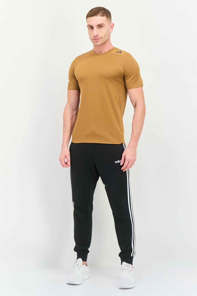 Adidas Men Sportswear Fit Short Sleeve Training T-Shirt, Autumn Orange - Image 3