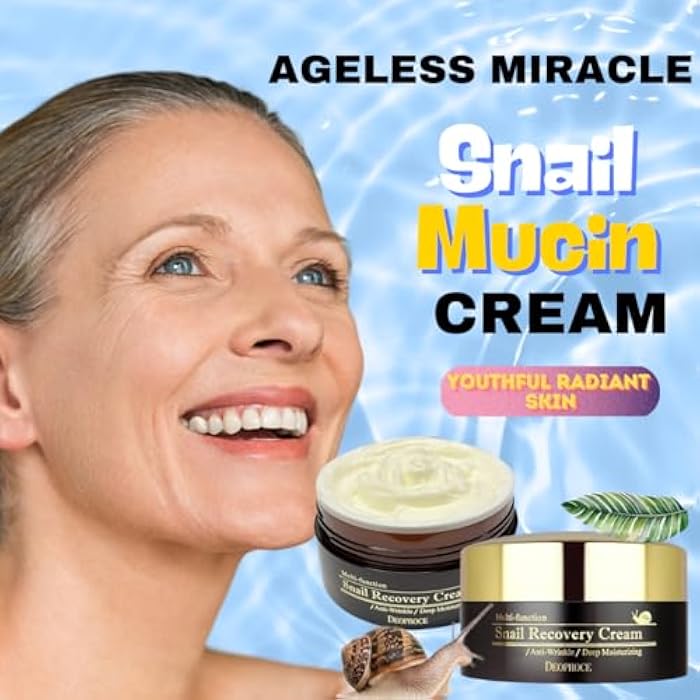 DEOPROCE كريم استعادة الحلزون من ديوبروس، مصنوع في كوريا، 3.5 أونصة – مرطب وجه بمادة الحلزون للحفاظ على رطوبة ونعومة وملمس سلس للبشرة – كريم وجه يومي خفيف للترطيب اللطيف وراحة البشرة - Image 5