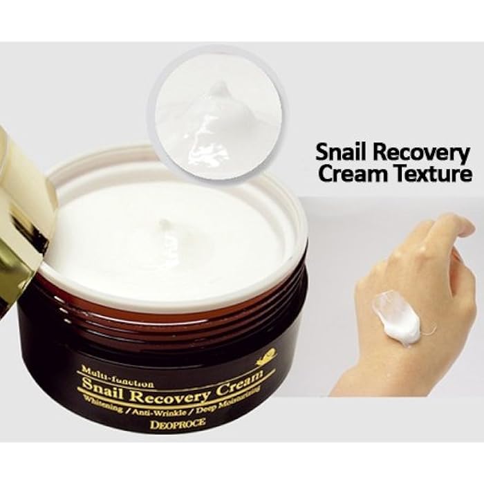 DEOPROCE كريم استعادة الحلزون من ديوبروس، مصنوع في كوريا، 3.5 أونصة – مرطب وجه بمادة الحلزون للحفاظ على رطوبة ونعومة وملمس سلس للبشرة – كريم وجه يومي خفيف للترطيب اللطيف وراحة البشرة - Image 4