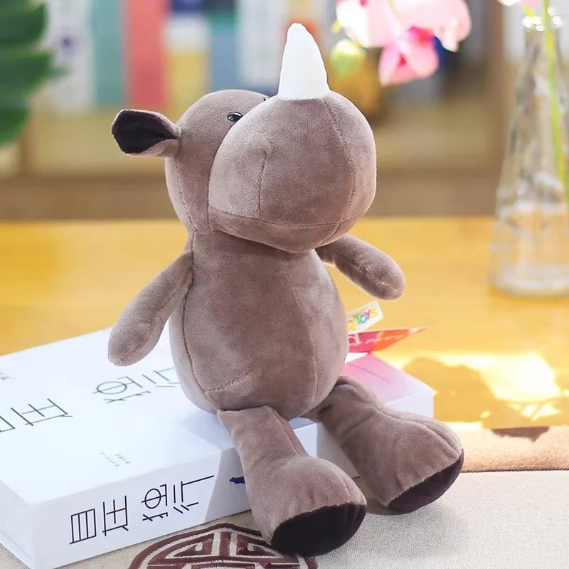 Y&D Super Soft Plush Forest Animals Toys – Stuffed Animal Toys Lion, Elephant, Giraffe, Monkey & Tiger – PP Cotton Filled Jungle Wildlife Figures for Kids - Image 1