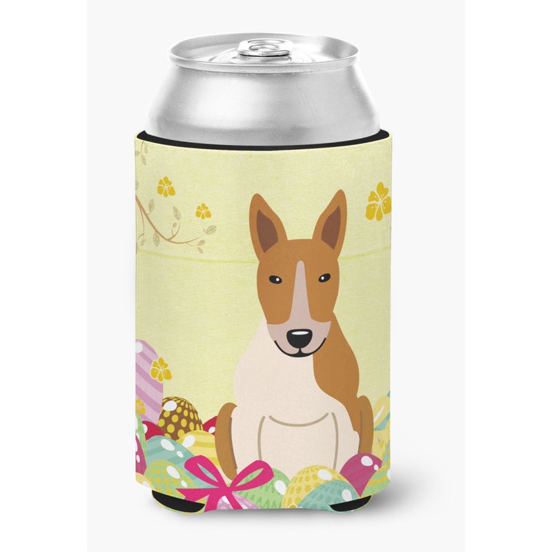Caroline's Treasures ""Caroline's Treasures Easter Eggs Bull Terrier Red White Can or Bottle Hugger  Can Hugger  Multicolor"" 