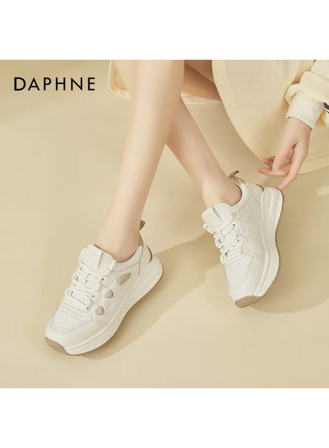 Daphne Fashion Soft Sole Comfortable Women's Sports Shoes Lightweight Versatile Foot-revealing Travel Shoes Casual Women's Shoes Apricot Color Size 38 - Image 5