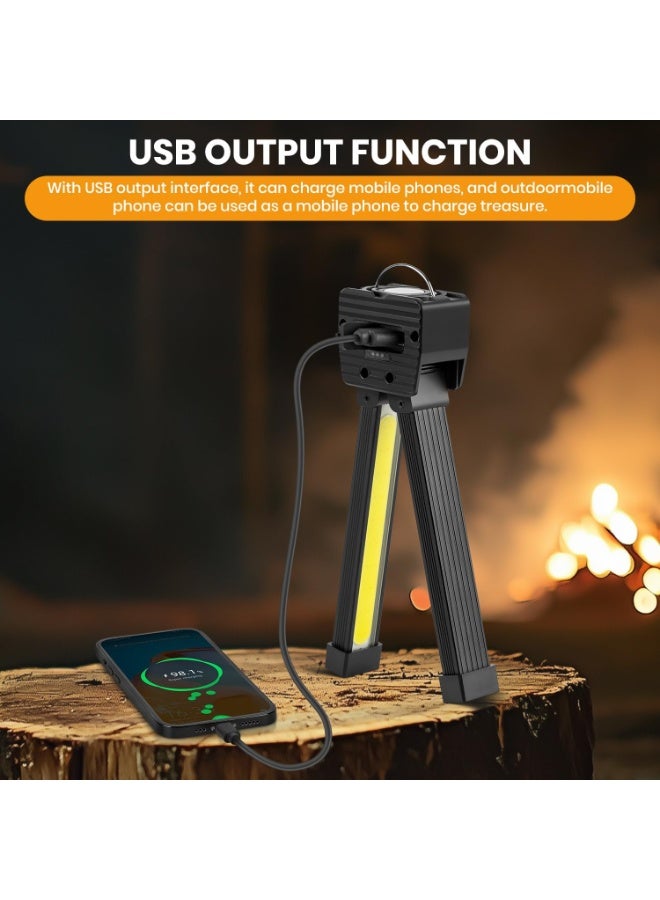 Gym Lamp Portable Posing Lamp Magnetic LED Flashlight 7th Gear Dimming with Hanging Hook 180° Folding Gym Light - Image 5