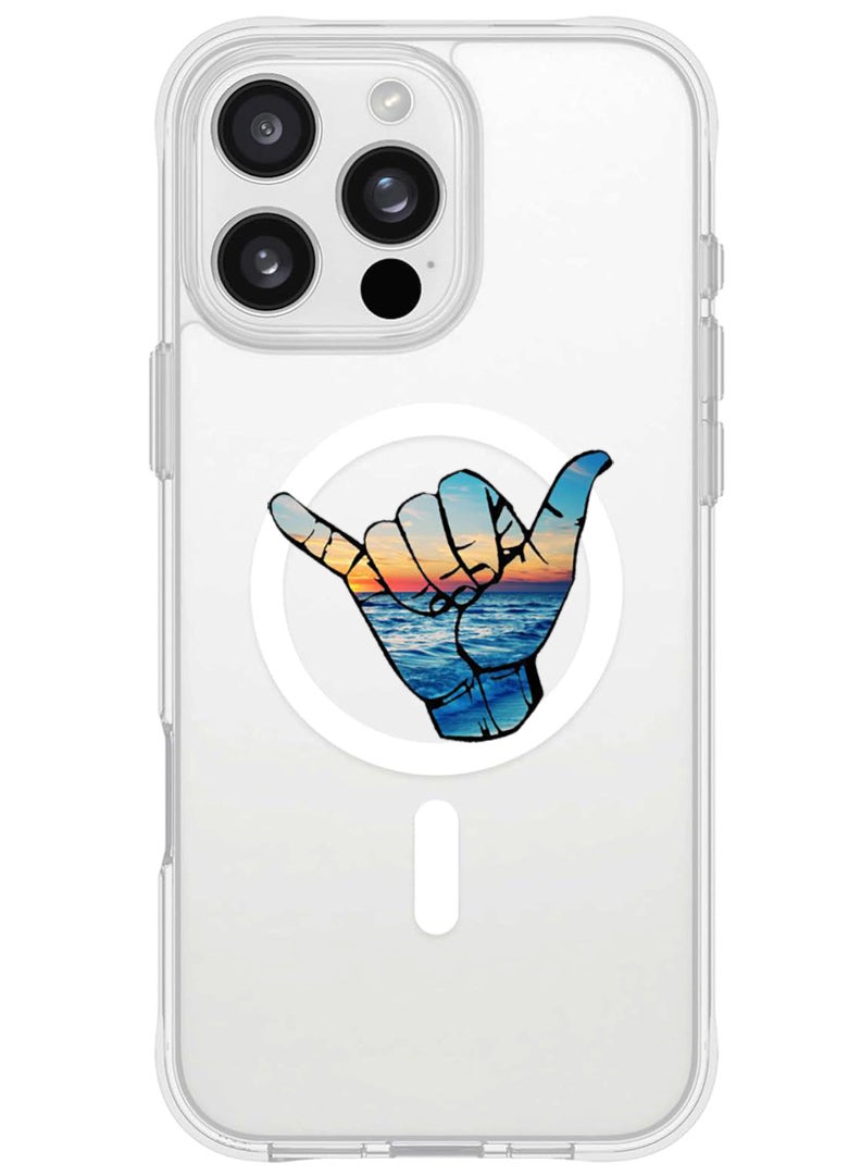 Theodor iPhone 16 Pro Max Magsafe Magnetic Case for iPhone Compatible with Wireless Charging, Shockproof Phone Bumper Cover - Hand - Image 1