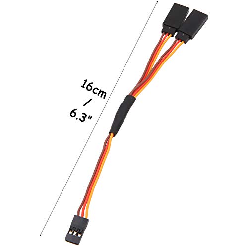 Unigift 5pcs 150mm Y Type Extended Line Extension Lead Wire Cable for Futaba JR Y Harness Servo Lead Extension - Image 2