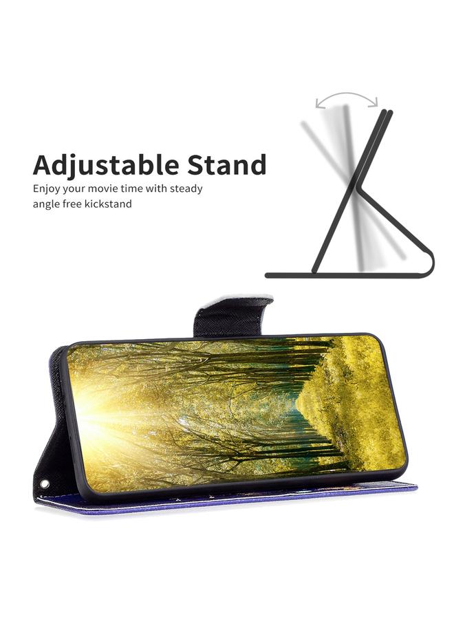 S-TOP Case For iPhone 15 Pro Colored Drawing Pattern Flip Leather Phone Case - Image 4