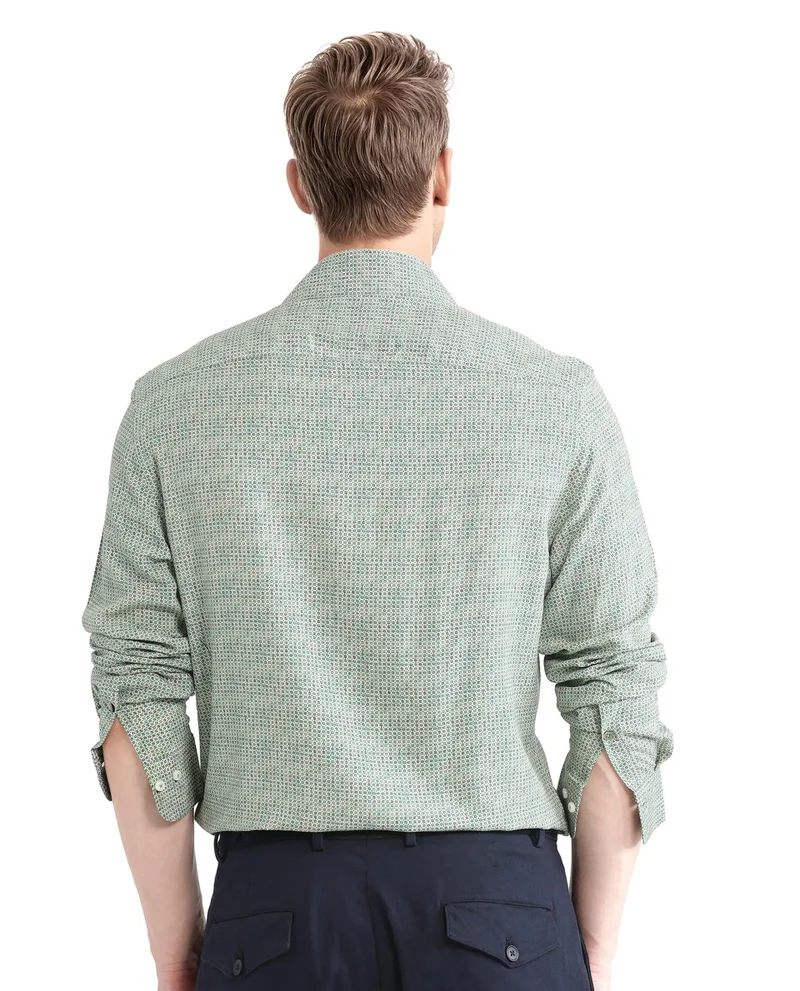 Rare Rabbit Men's Geometric Print Relaxed Fit Shirt