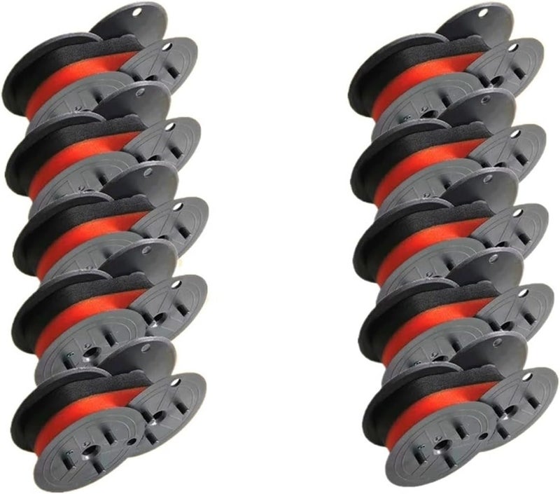 Compatible for Universal Typewriter Printers | 5~10PK Red & Black Core Ink Ribbon for English Typewriter Labeling Tasks(5PK GR24BR) - Image 4