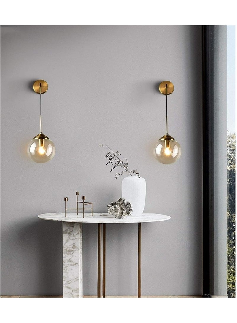 AFN Modern Vertical Wall Sconce with Globe Light Design, Elegant Decorative Wall Lamp for Bedroom Living Room Hallway, Energy Efficient LED Compatible | Wall Light, LED Sconce, Modern Lighting - Image 2