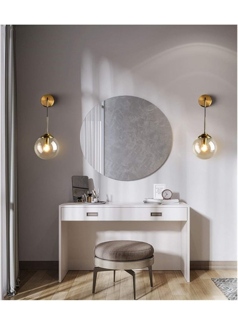 AFN Modern Vertical Wall Sconce with Globe Light Design, Elegant Decorative Wall Lamp for Bedroom Living Room Hallway, Energy Efficient LED Compatible | Wall Light, LED Sconce, Modern Lighting - Image 4